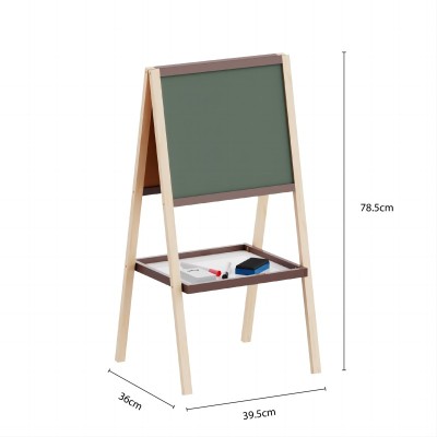 Chalk Board for Kids | Double-Sided Chalk & Whiteboard | Wooden | Classroom Home | Custom