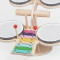 Wooden Drum Set | Drums, Xylophone, Cymbals | Wood Music | Indoor Music Education | Custom