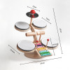 Wooden Drum Set | Drums, Xylophone, Cymbals | Wood Music | Indoor Music Education | Custom