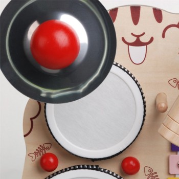 Wooden Toy Drum Set | Music Station | Solid Wood | Early Music Education for Kids | OEM Custom