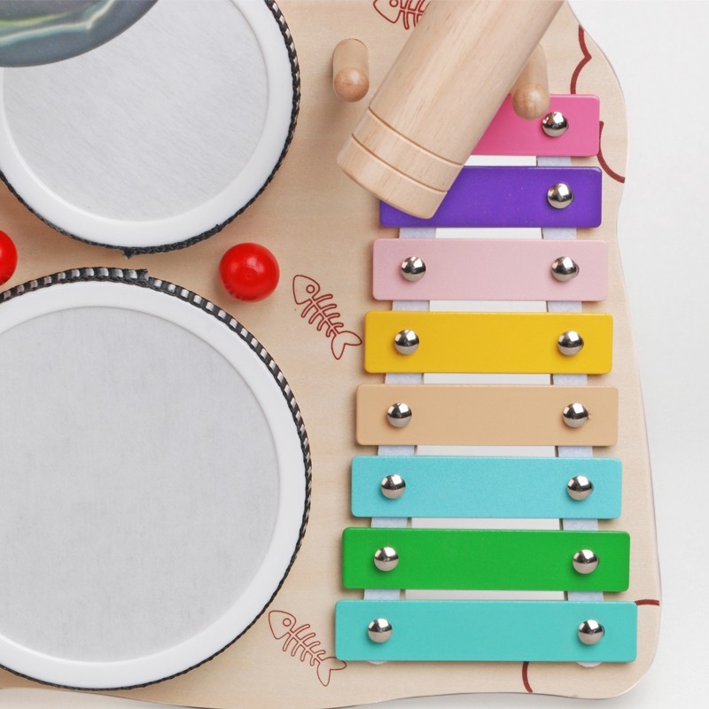 Wooden Drum Set