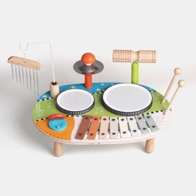 Wooden Musical Table | Solid Wood Full Music Functions Education Toy for Toddlers | Custom