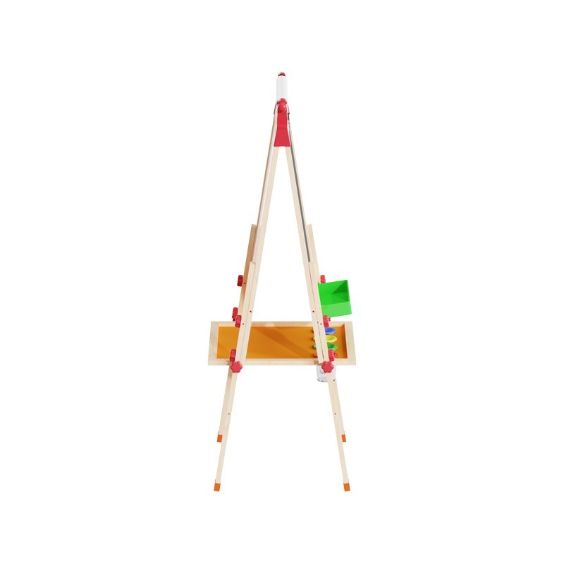 Children's art easel with paper roll