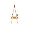 Children's Art Easel | Chalkboard, Whiteboard, Paper Roll Holder | Wood Adjustable Height, Custom