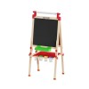 Children's Art Easel | Chalkboard, Whiteboard, Paper Roll Holder | Wood Adjustable Height, Custom