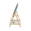 Children's Art Easel | Chalkboard, Whiteboard, Paper Roll Holder | Wood Adjustable Height, Custom