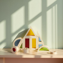 FORESTOY Rainbow Blocks | Eco-friendly | Wood building | Indoor play, education | Custom colors