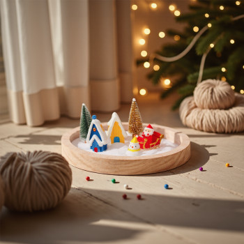 FORESTOY Wooden Zen Sand Garden | Eco-friendly, Decorative | Wood, 21cm x 2.5cm, relaxation | Custom