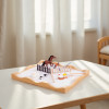 FORESTOY Zen Garden Kit for Desk | Eco-friendly, Compact | Wood, 20cm x 3cm, relaxation | Office decor, meditation | Custom
