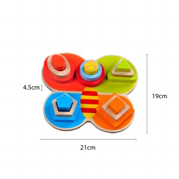 FORESTOY Wood Shape Sorting Board | Eco-friendly, Durable | Wood | Kids education, play | Custom