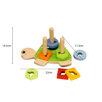 FORESTOY Shape Sorter Shapes | Eco-friendly, Colorful | Wood| Kids play, education | Custom