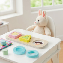 Geometric Shape Puzzles | Eco-friendly, Challenging | Wood| Kids education, family fun | Custom