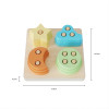 FORESTOY Wooden Shape Sorter | Eco-friendly, Educational | Wood, 18cm x 12cm, skill-building | Kids play, learning | Custom shapes