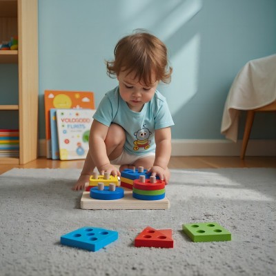 Wooden Shape Sorter Montessori | Eco-friendly | Wood | Kids education, Montessori play | Custom