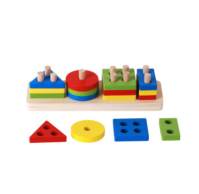 Shape Sorter Toy Wooden | Educational Play | Colorful Design | Customizable