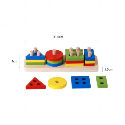 Shape Sorter Toy Wooden | Educational Play | Colorful Design | Customizable