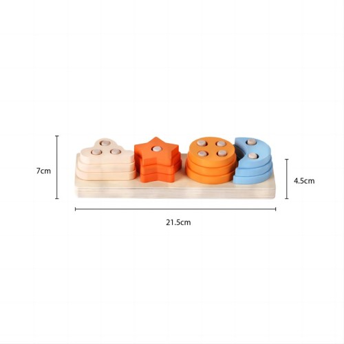 Early Learning Centre Wooden Shape Sorter | Educational Toy Wooden | Colorful Design | Customizable Montessori Puzzles