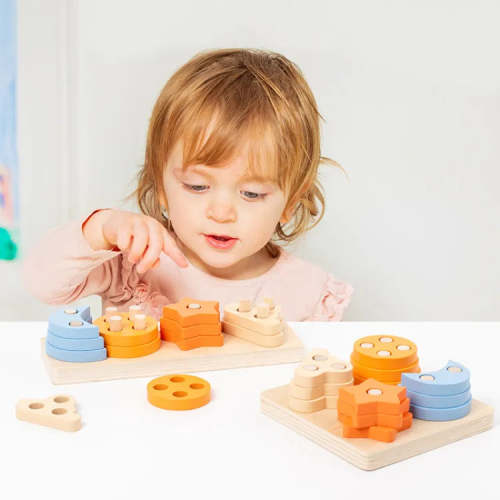 Early Learning Centre Wooden Shape Sorter | Educational Toy Wooden | Colorful Design | Customizable Montessori Puzzles