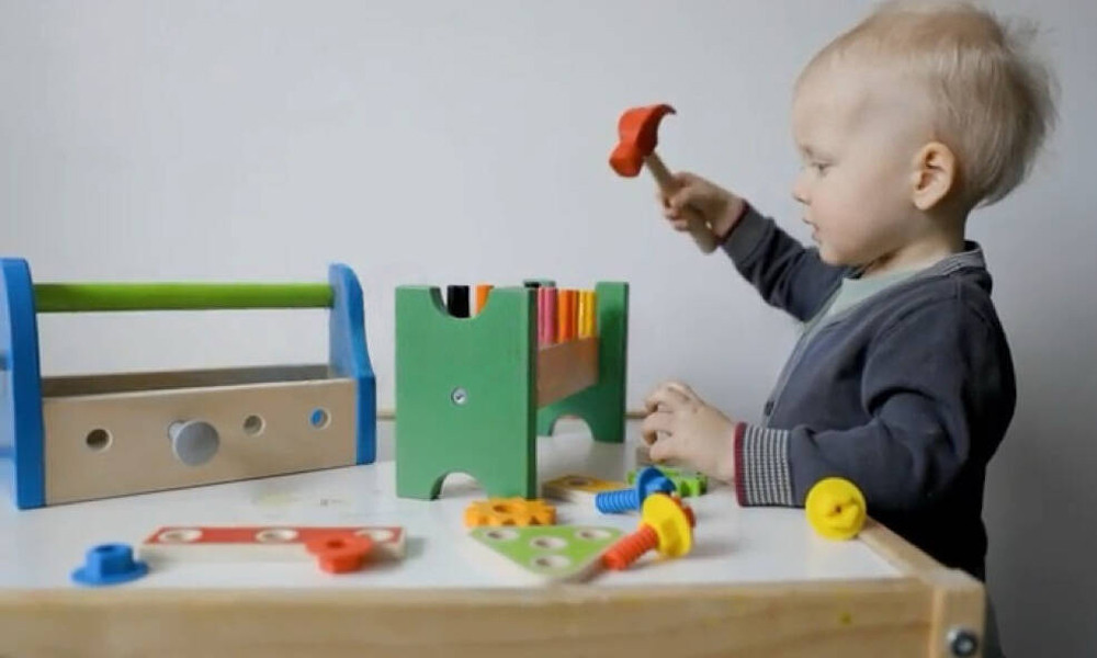 wooden tool set toys