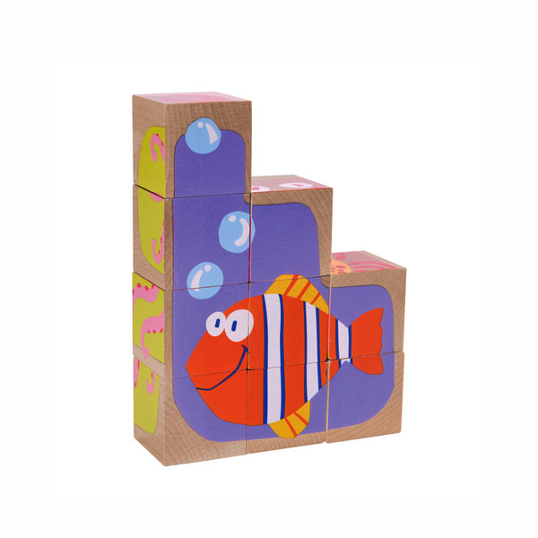 Wooden Block Cube Puzzle