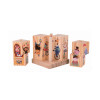 Circus Wooden Block Puzzle | Assembles Vibrant Circus Characters | Natural Wood Eco-Friendly Paint Stackable Design | Children' s Play & Educational Programs | B2B Customization