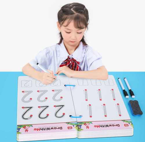 Line Drawing | Control Pen Training | (Cardboard, 21cm x 14cm, Reusable) | Learning | Customizable