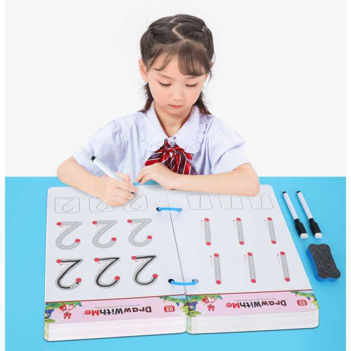 Line Drawing | Control Pen Training | (Cardboard, 21cm x 14cm, Reusable) | Learning | Customizable
