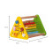 Triangular Wooden Learning Toy | Colorful Beads & Animal Puzzles | Wood Educational | Customization