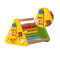 Triangular Wooden Learning Toy | Colorful Beads & Animal Puzzles | Wood Educational | Customization