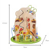 Wooden Activity Cube Toy | Beads & Mazes | (Wood, 43.5x39cm, Educational) | Kids Customization