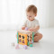 Wooden Shape Sorting Cube | Educational Toy | Natural Wood, 16.5x15x15cm | Toddler Play | Custom