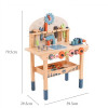 Kids' Wooden Workbench | Interactive Play | Wood, Gears & Tools | Skill Building & Fun | Custom