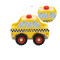 Wooden Taxi Toy | Imaginative Play | Wood,  Movable Wheels | Kids' Creative Fun | Custom