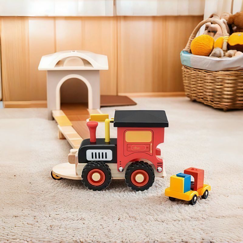 Wooden Tractor Toy