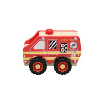 Wooden Fire Rescue Truck | Heroic Play | Wood, Detailed Design | Emergency Role-Play | Custom