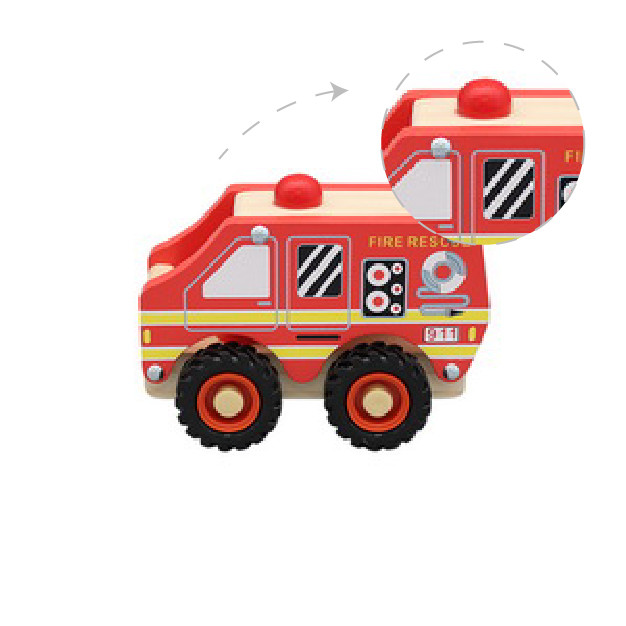 Wooden Fire Rescue Truck