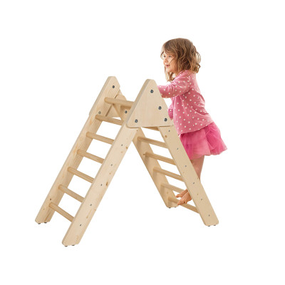 Wooden Triangle Ladder | Sturdy & Safe | Wood, Climbing | Kids Play & Development | Customizable