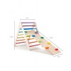 Rainbow Pikler Triangle | Vibrant & Safe | Wood, Climbing & Sliding | Kids Play & Growth | Customizable