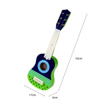 Wooden Ukulele | Vibrant Musical Toy | (Wood,21 inches, 4 Strings) | Toddler Learning & Play | OEM