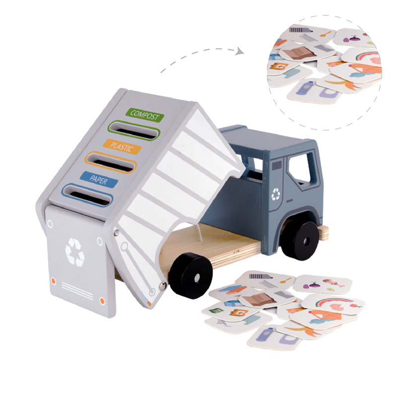 Wooden Recycling Truck Sorter