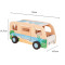 Wooden Beach Camper Van | Toy | Wood, Opening Ramp & Surfboards | Toddler Imaginative Play | OEM
