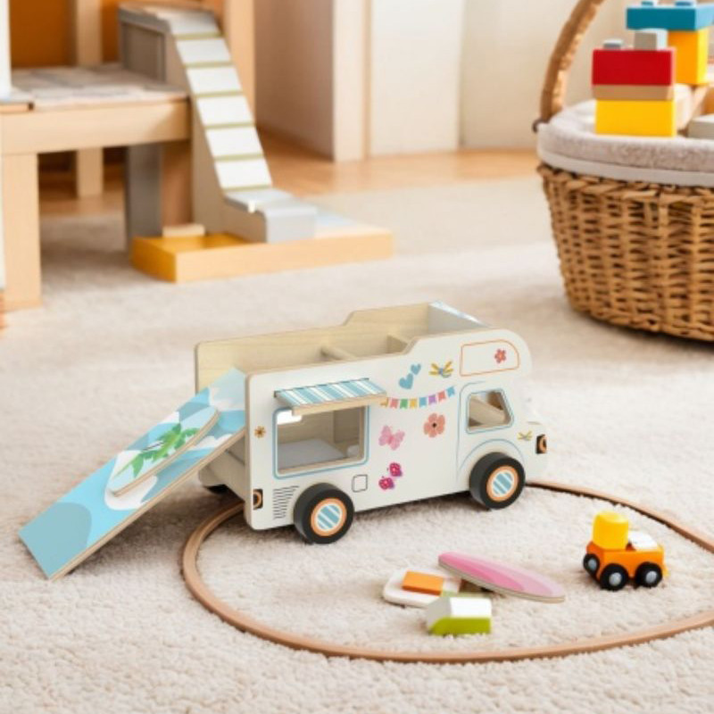 Wooden Family Fun Camper Van