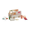 Wooden Ambulance Toy | Pretend Play Set | Solid Wood | Educational Role Play | OEM Custom