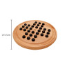 Wooden Peg Solitaire Game | Strategic Puzzle Toy | Wood | Family Brain Teaser | OEM