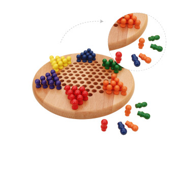 Wooden Peg Solitaire Game | Strategic Puzzle Toy | Wood | Family Brain Teaser | OEM