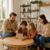 Wooden 4-In-A-Row Wooden Connect Four Game | Classic Strategy Toy | Wood 2-Player Drop | OEM