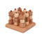 Wooden 3D Tic Tac Toe Game | Stackable Strategy Toy | Wood Rotatable Pieces | Family Fun | OEM