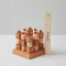 Wooden 3D Tic Tac Toe Game | Stackable Strategy Toy | Wood Rotatable Pieces | Family Fun | OEM