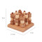 Wooden 3D Tic Tac Toe Game | Stackable Strategy Toy | Wood Rotatable Pieces | Family Fun | OEM
