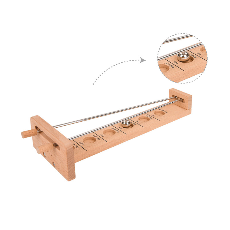 Wooden Solar System Distance Model